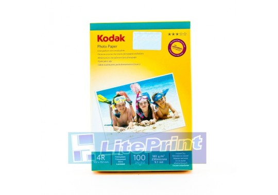 фотобумага 4R (10,2х15,2) глянцевая 180г/м 100л. Kodak