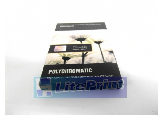 Фотобумага  Polychromatic 10х15 профессиональная суперглянцевая 255 г/м  50л.
