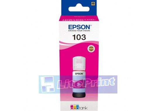Контейнер EPSON 103 Magenta для Epson L3100, L3110, L3150 (C13T00S34A), 65 мл