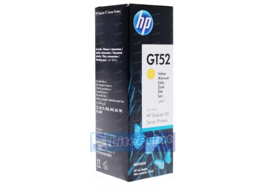Чернила HP GT52 для HP DJ GT, 8000стр/80мл (О) жёлтые M0H56AE