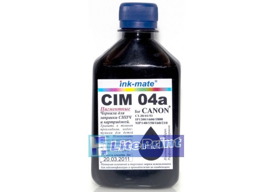 Чернила Ink-Mate CIM 04A Black Pigment (100г.)