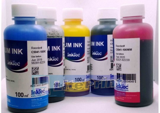 Комплект чернил InkTec C5041 C5040-100MB Black 5x100 ml для Canon (ориг. фасовка)