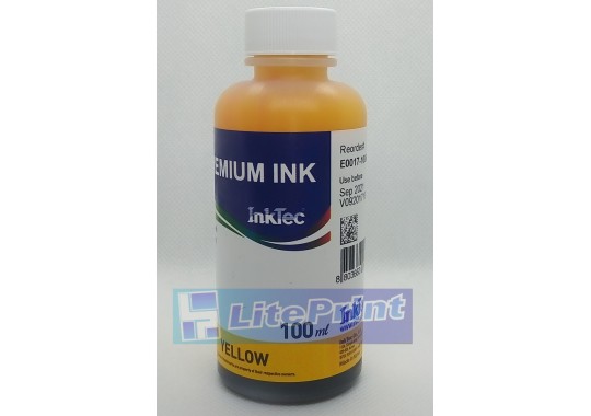 Чернила InkTec E0017 Yellow (100г.) для Epson L800/L805/L1800 водные