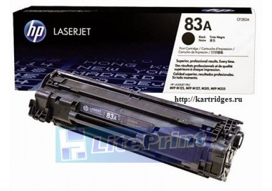 Заправка картриджа HP LaserJet Pro M125/M126/M127/M128/M201/M225-CF283A 1,6К