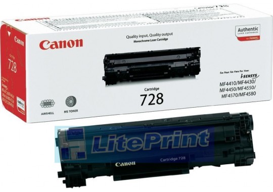Заправка картриджа Canon  MF4410/4430/4450/4550/4570/4580 - cartridge 728 для Canon