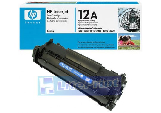 Заправка картриджа HP LaserJet 1010/1020/3050 - Q2612A, 2K